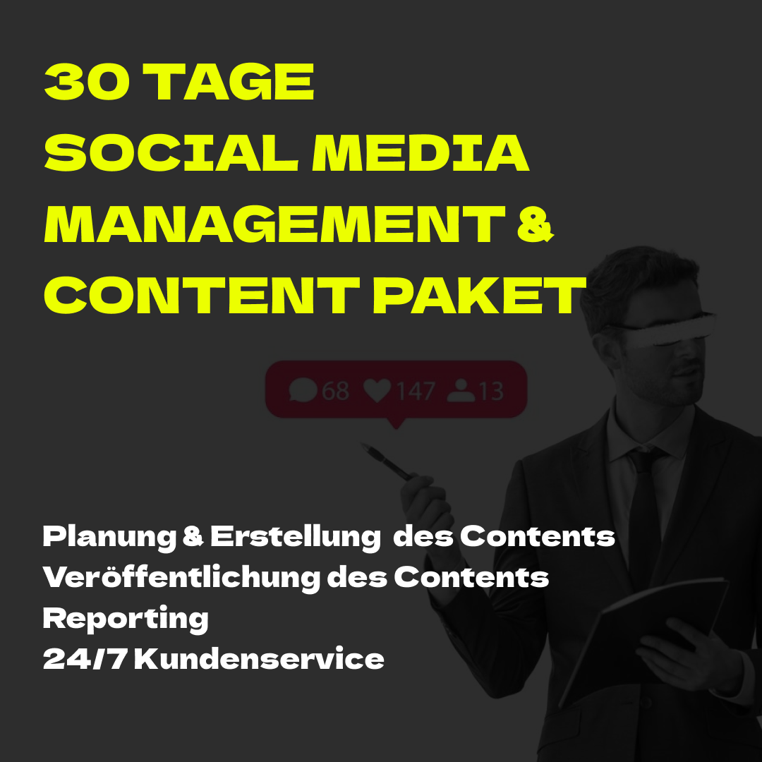 Komplettpaket Social Media für Dienstleister und KMU