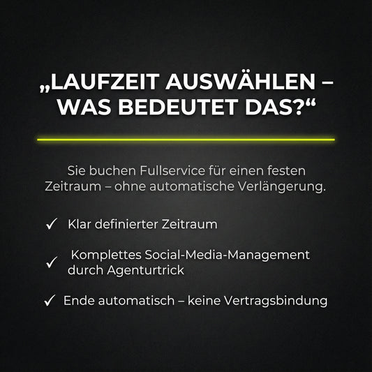 Full-Service Social Media (6/12 Monate) – wir übernehmen alles