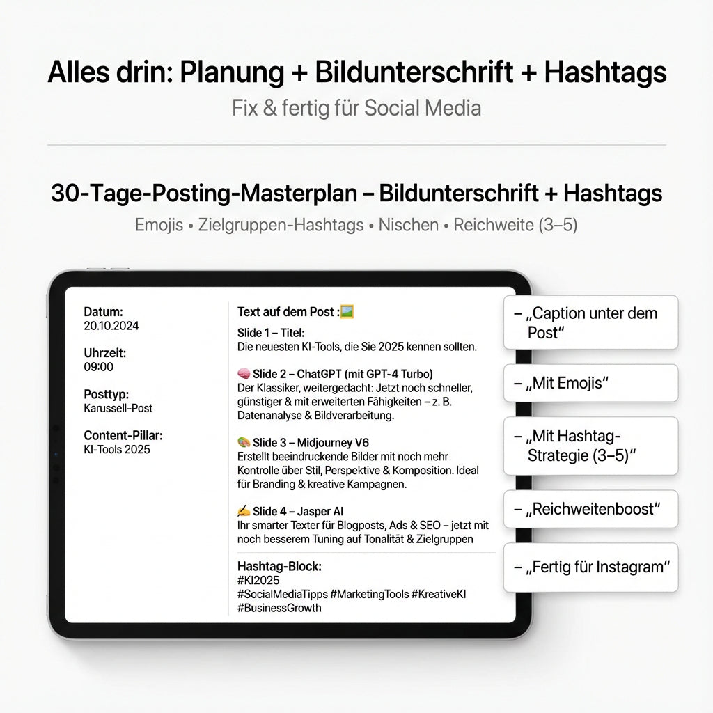 30-Tage-Strategisches Content-System (DIY-Umsetzung.(Ihr kompletter Content-Fahrplan – ohne Contenterstellung