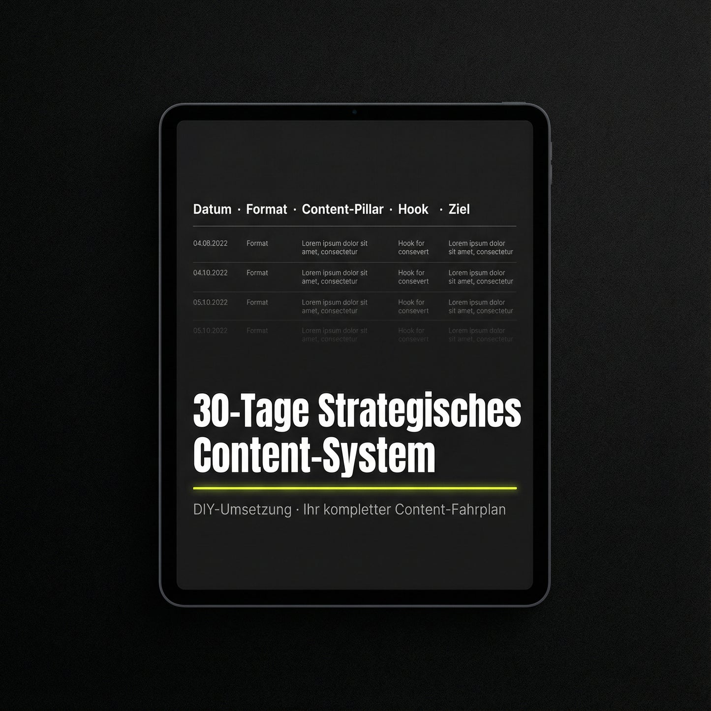 30-Tage-Strategisches Content-System (DIY-Umsetzung.(Ihr kompletter Content-Fahrplan – ohne Contenterstellung