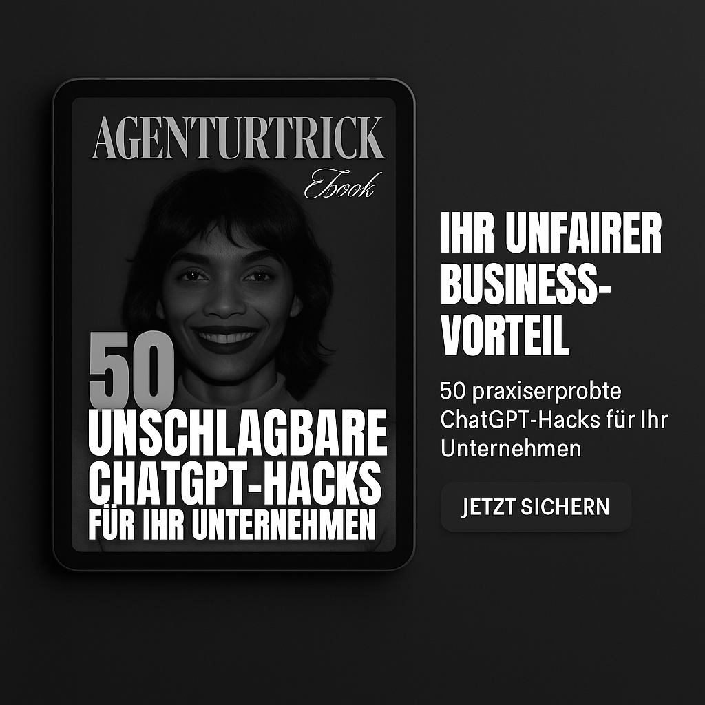 Anzeige-Design mit Call-to-Action „Ihr unfairer Business-Vorteil“