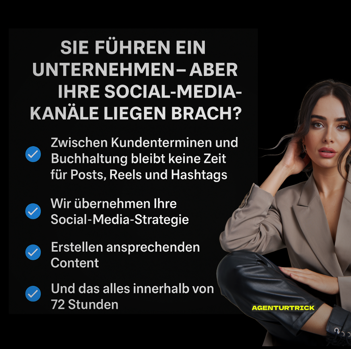 30 Tage Social-Media-Beiträge – fix und fertig in 72 Stunden