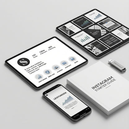 Instagram Business Setup – komplettes Profil-Design mit Logo Feed und Highlights