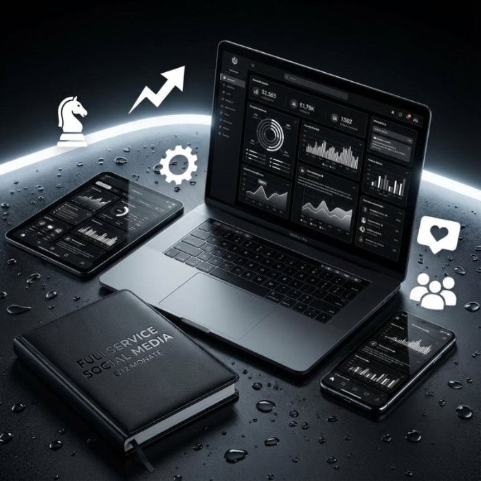 Produktfoto black fullservice social media system