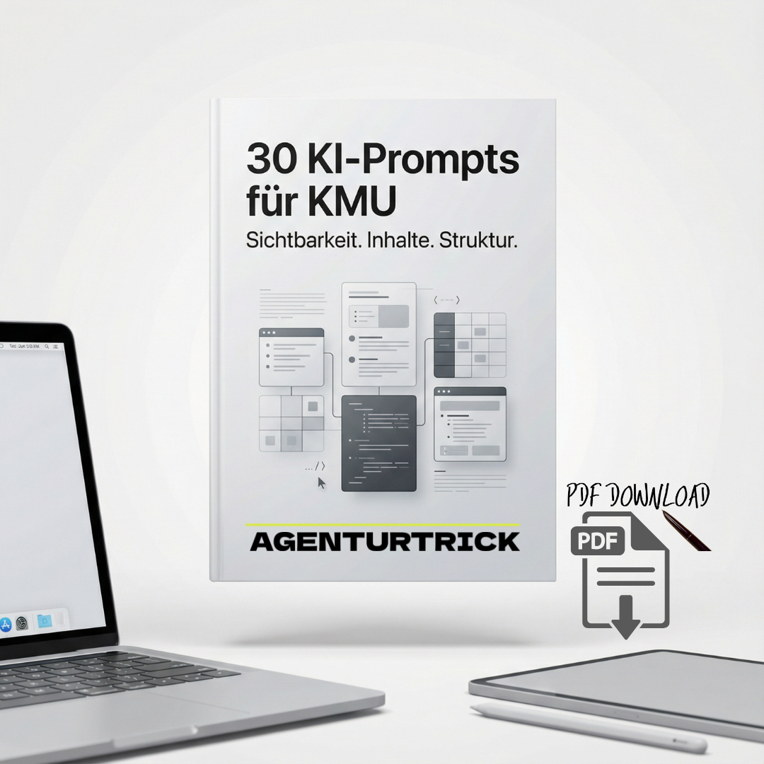 30 KI-Prompts für KMU Sichtbarkeit. Inhalte. Struktur.